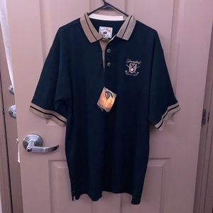 large Cutter and Buck Yuengling, Navy Blue and Gold, large Polo Golf Shirt